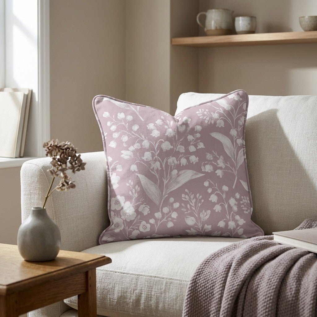 Pressed Petals Throw Pillow - Lemon Park