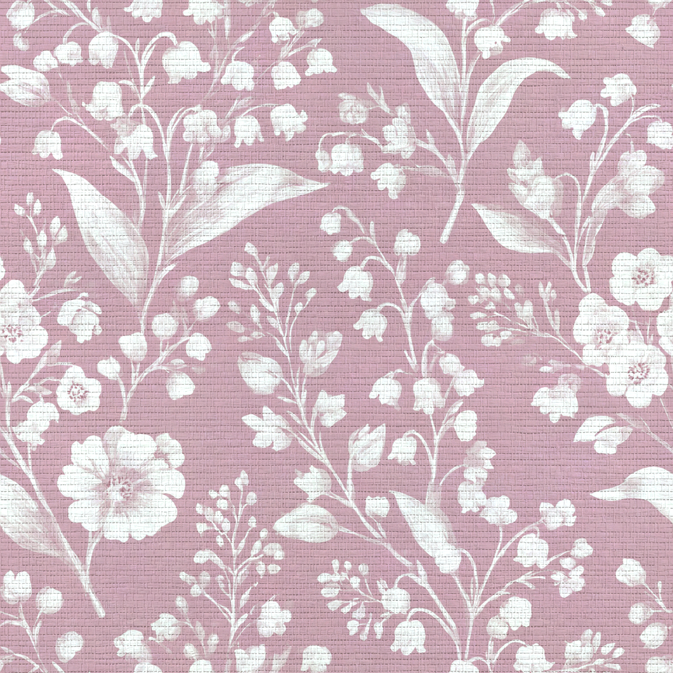 Pressed Petals Faux Grasscloth Wallpaper