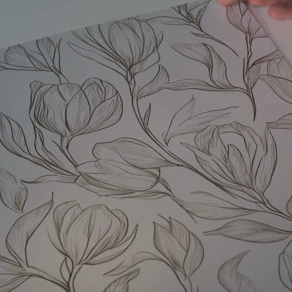 Magnolia Sketch Wallpaper