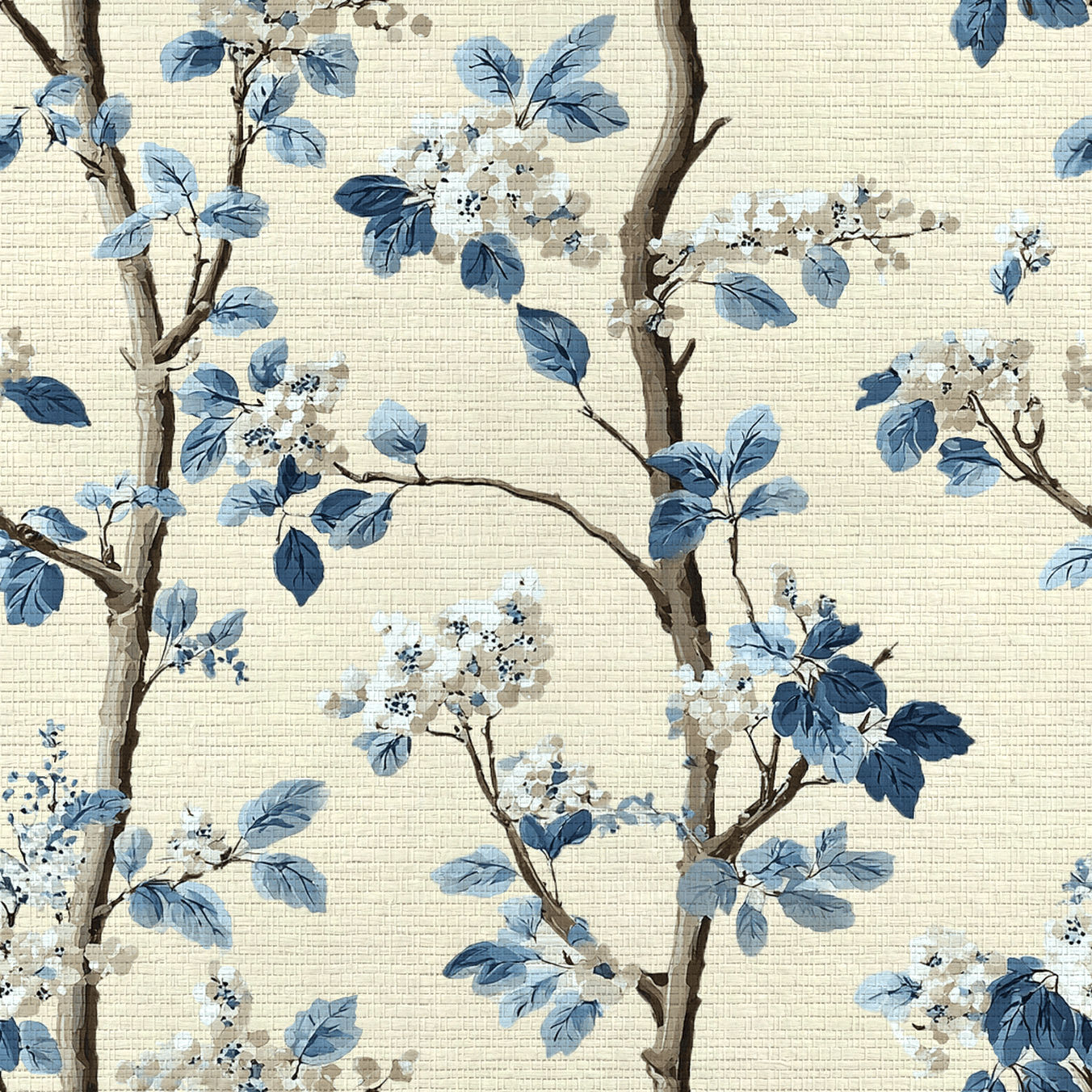 Providence Vine Faux Grasscloth Wallpaper - Lemon Park