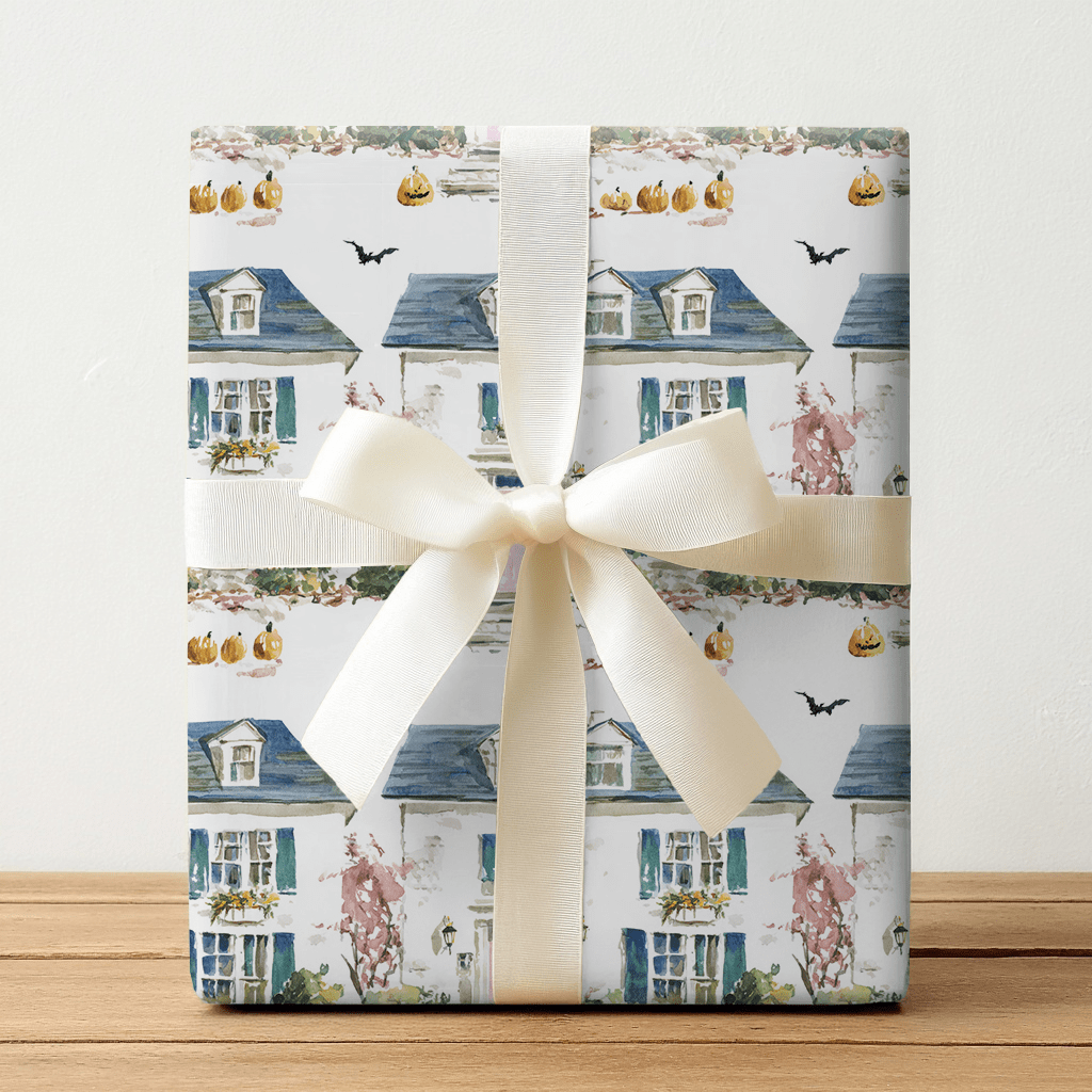 Pumpkin Lane - Wrapping Paper - Lemon Park