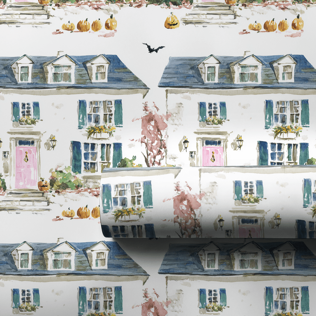 Pumpkin Lane - Wrapping Paper - Lemon Park
