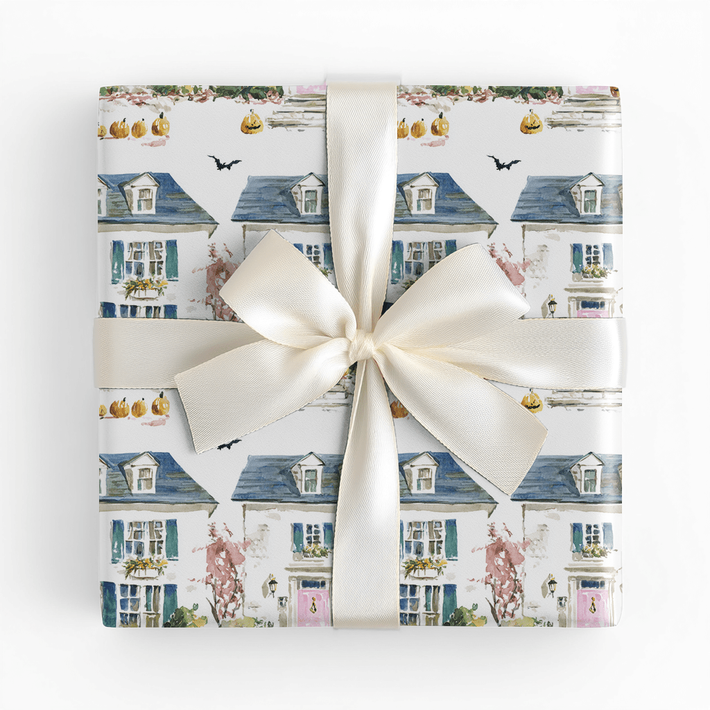 Pumpkin Lane - Wrapping Paper - Lemon Park