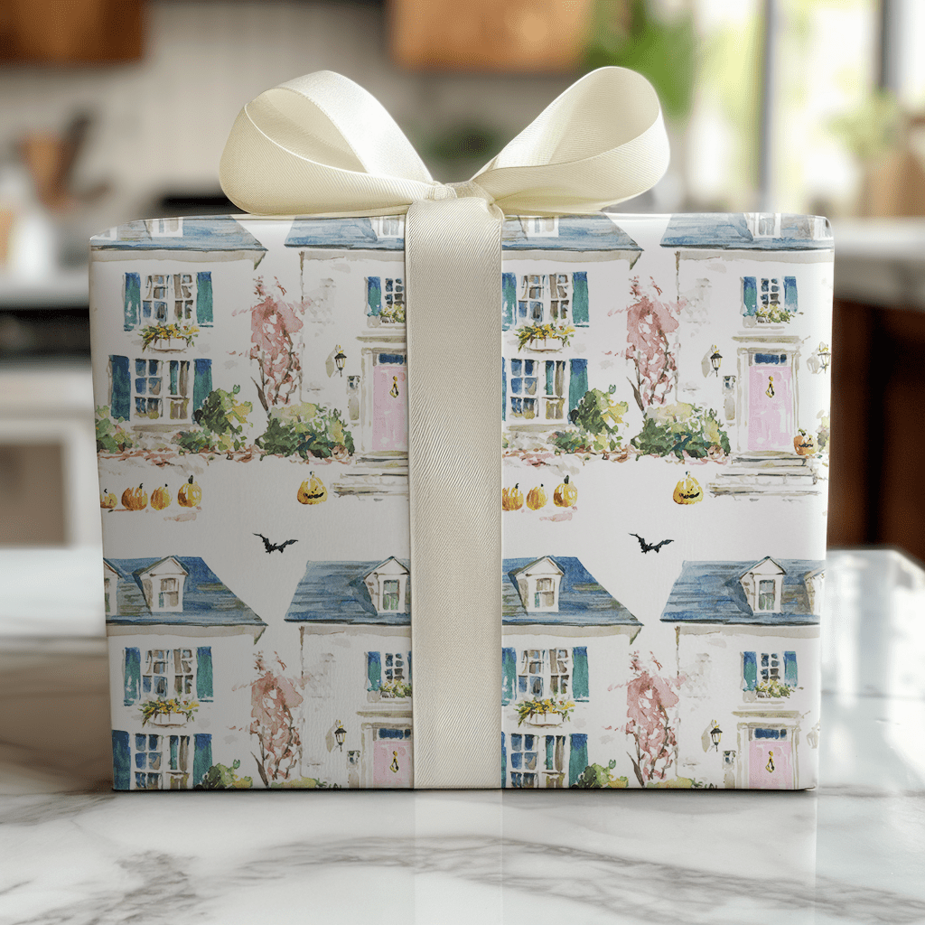 Pumpkin Lane - Wrapping Paper - Lemon Park
