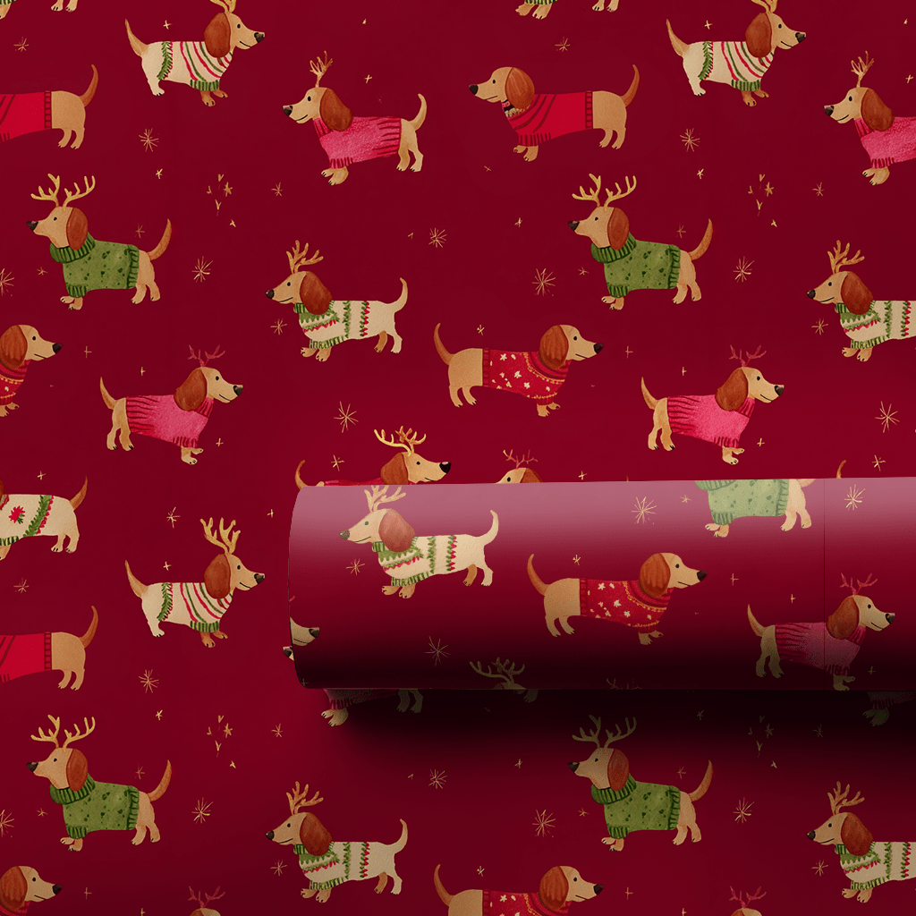Pup in a Pullover - Wrapping Paper - Lemon Park