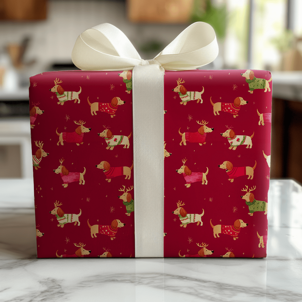 Pup in a Pullover - Wrapping Paper - Lemon Park