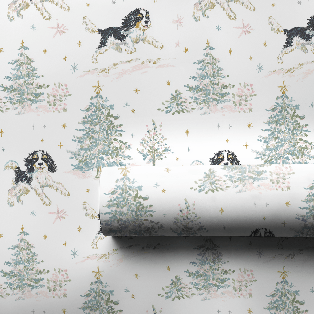 Puppys First Christmas - Wrapping Paper - Lemon Park