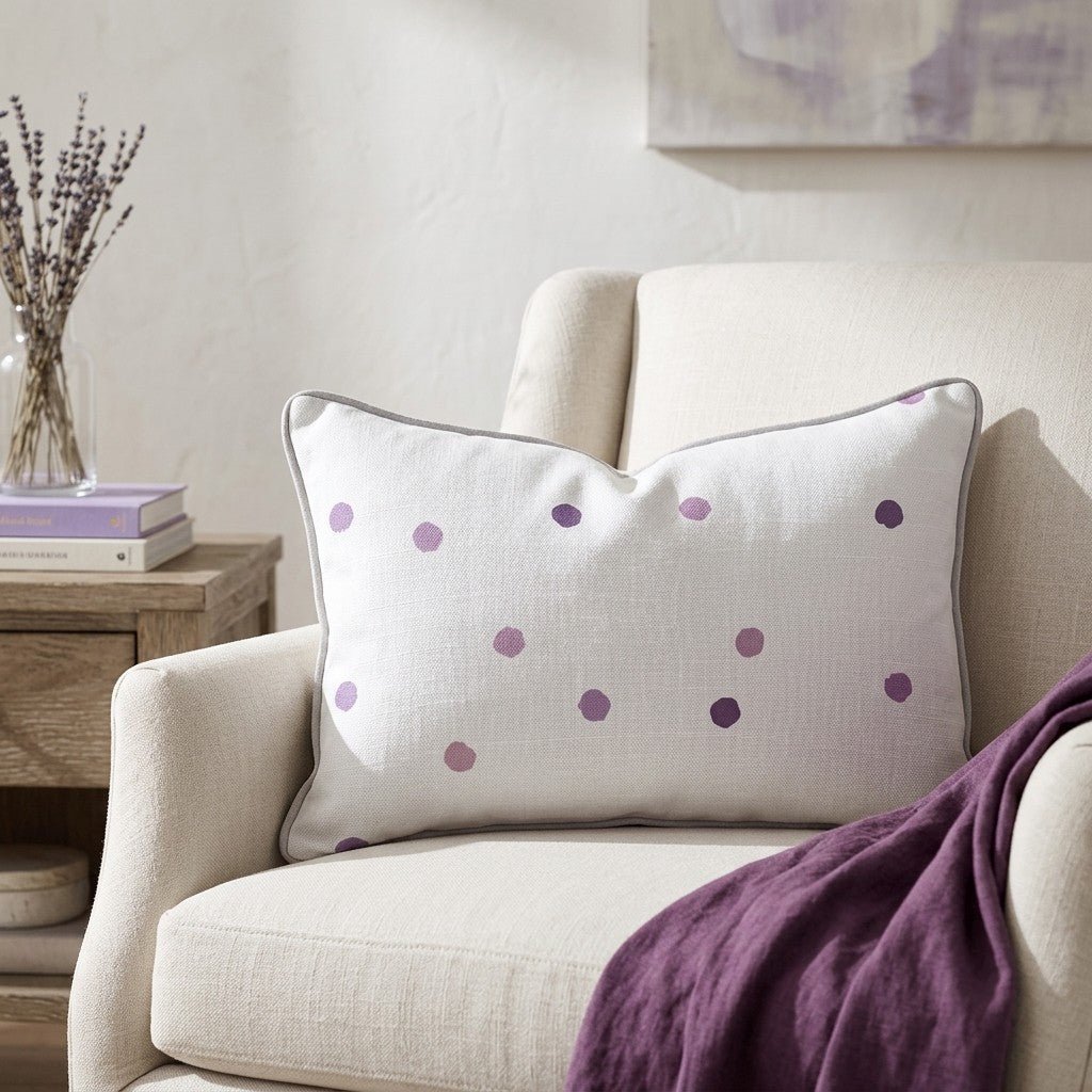 Purple Aria Throw Pillow - Lemon Park