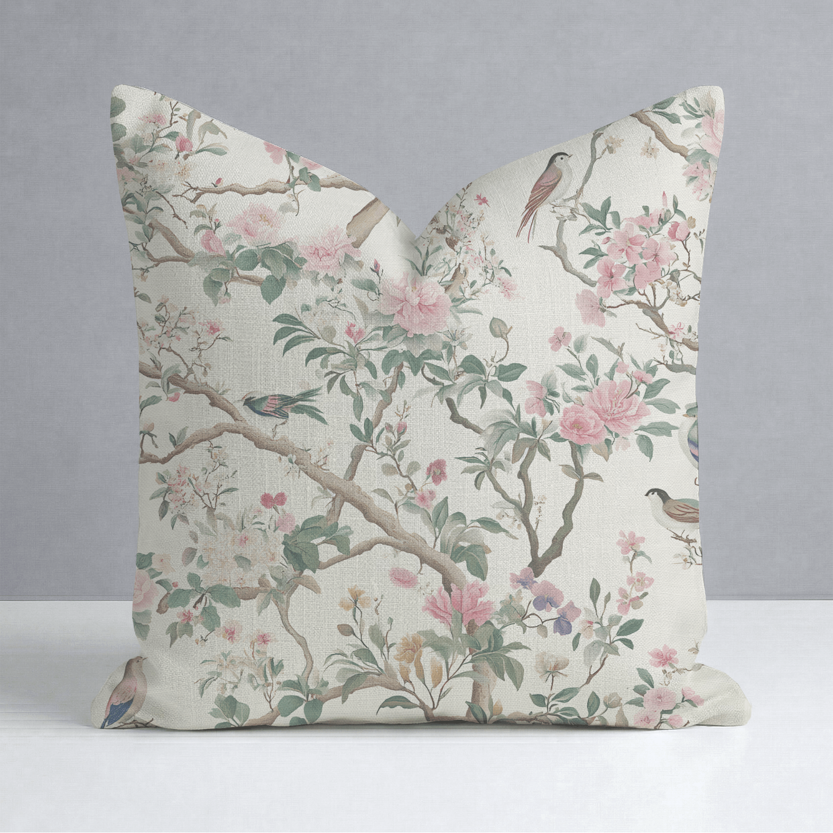 Quiet Bloom Throw Pillow - Lemon Park