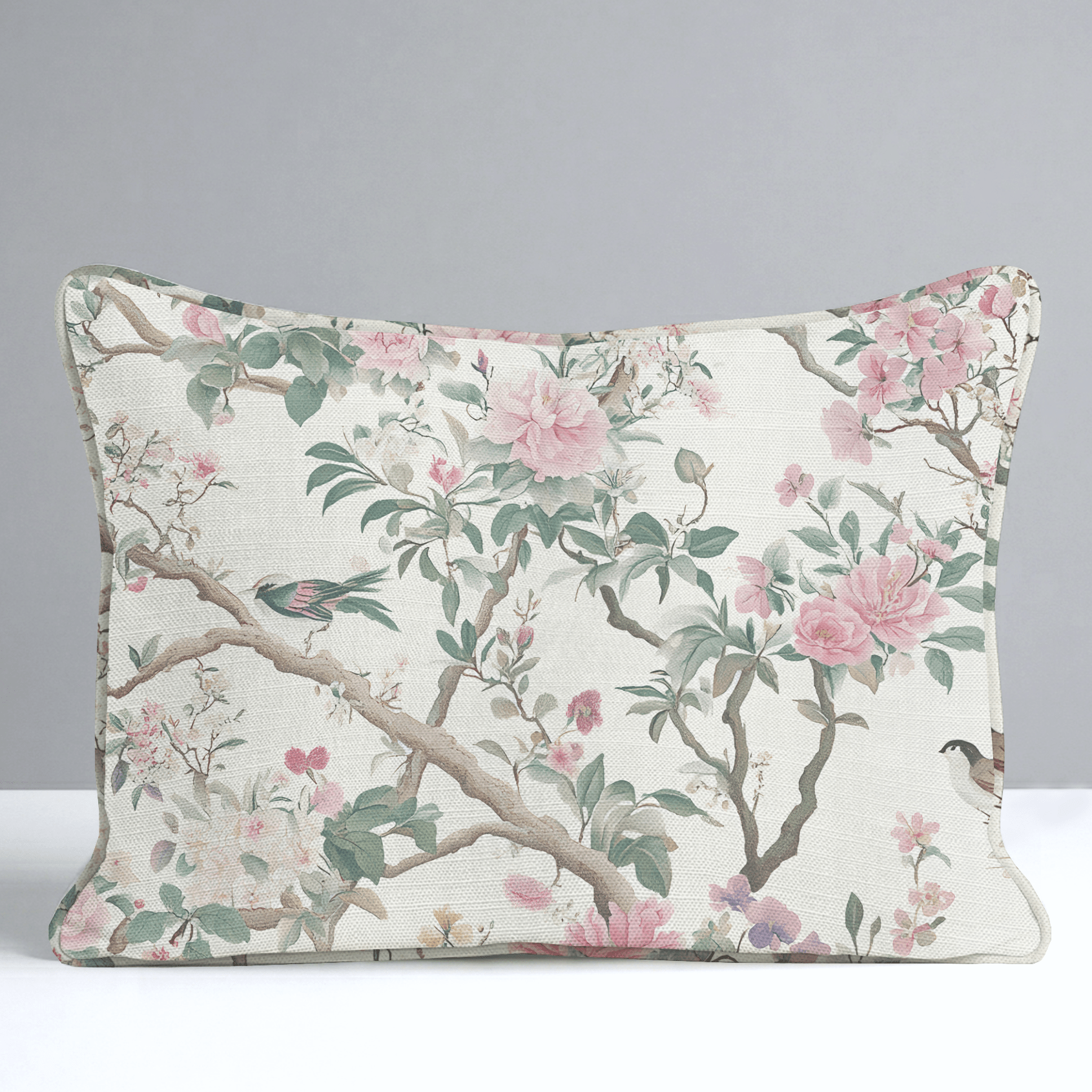 Quiet Bloom Throw Pillow - Lemon Park