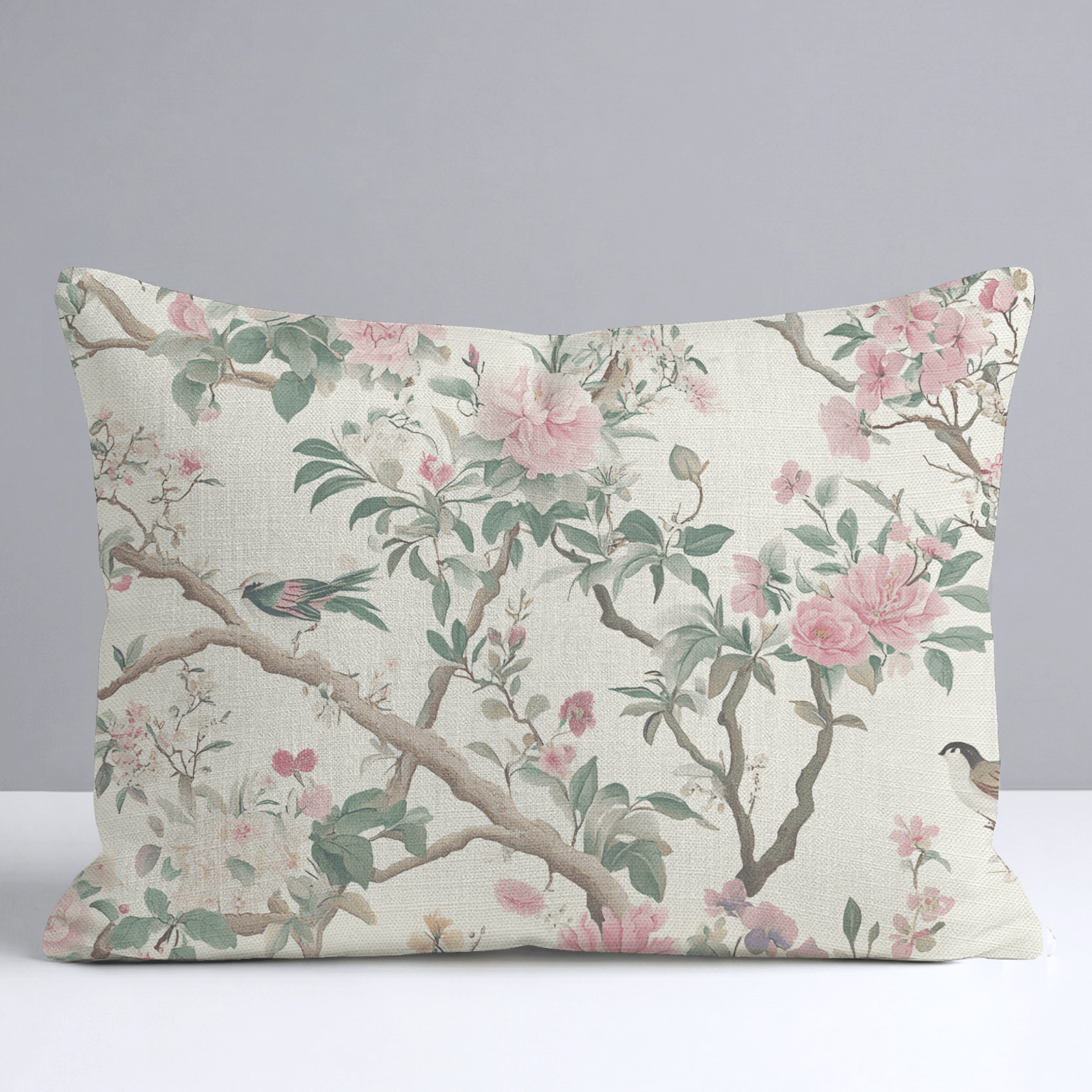 Quiet Bloom Throw Pillow - Lemon Park