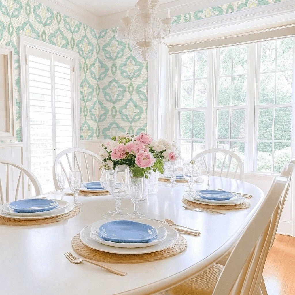 Quiet Rainforest Faux Grasscloth Wallpaper - Lemon Park