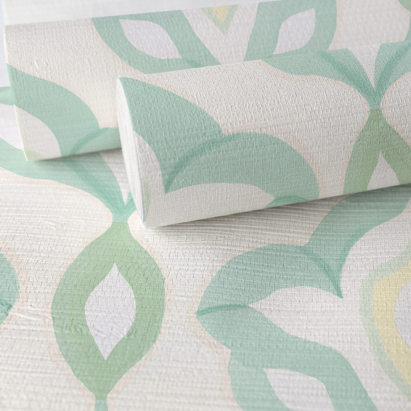 Quiet Rainforest Faux Grasscloth Wallpaper