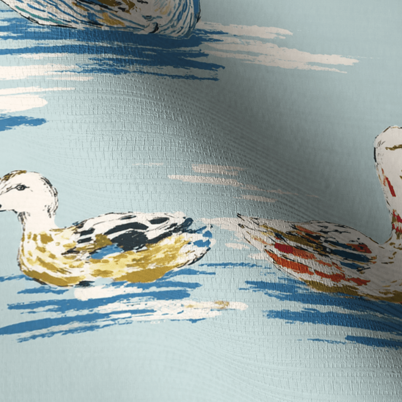 Quiet Waters Faux Grasscloth Wallpaper - Lemon Park