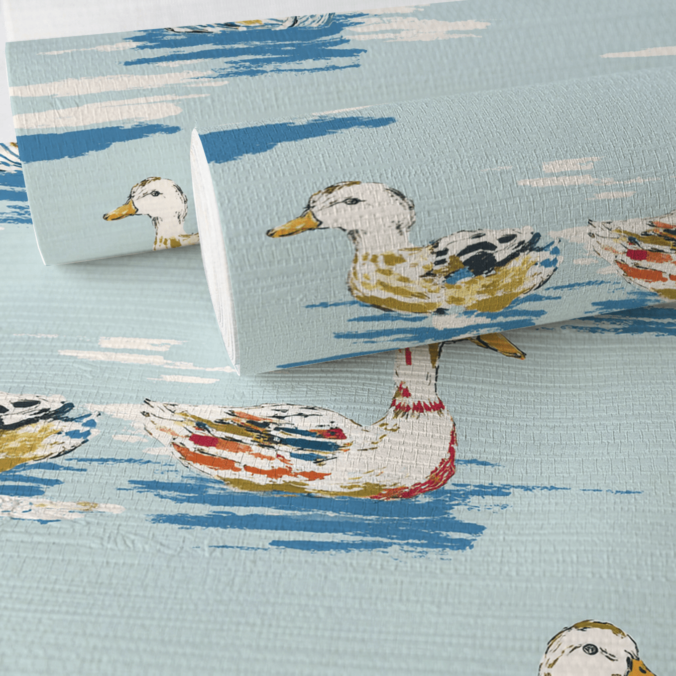 Quiet Waters Faux Grasscloth Wallpaper - Lemon Park