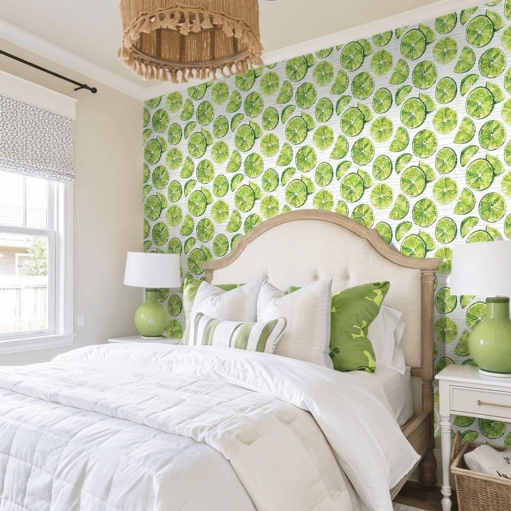 Quinn Faux Grasscloth Wallpaper - Lemon Park