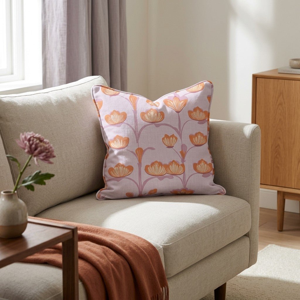 Radiant Vine Throw Pillow - Lemon Park