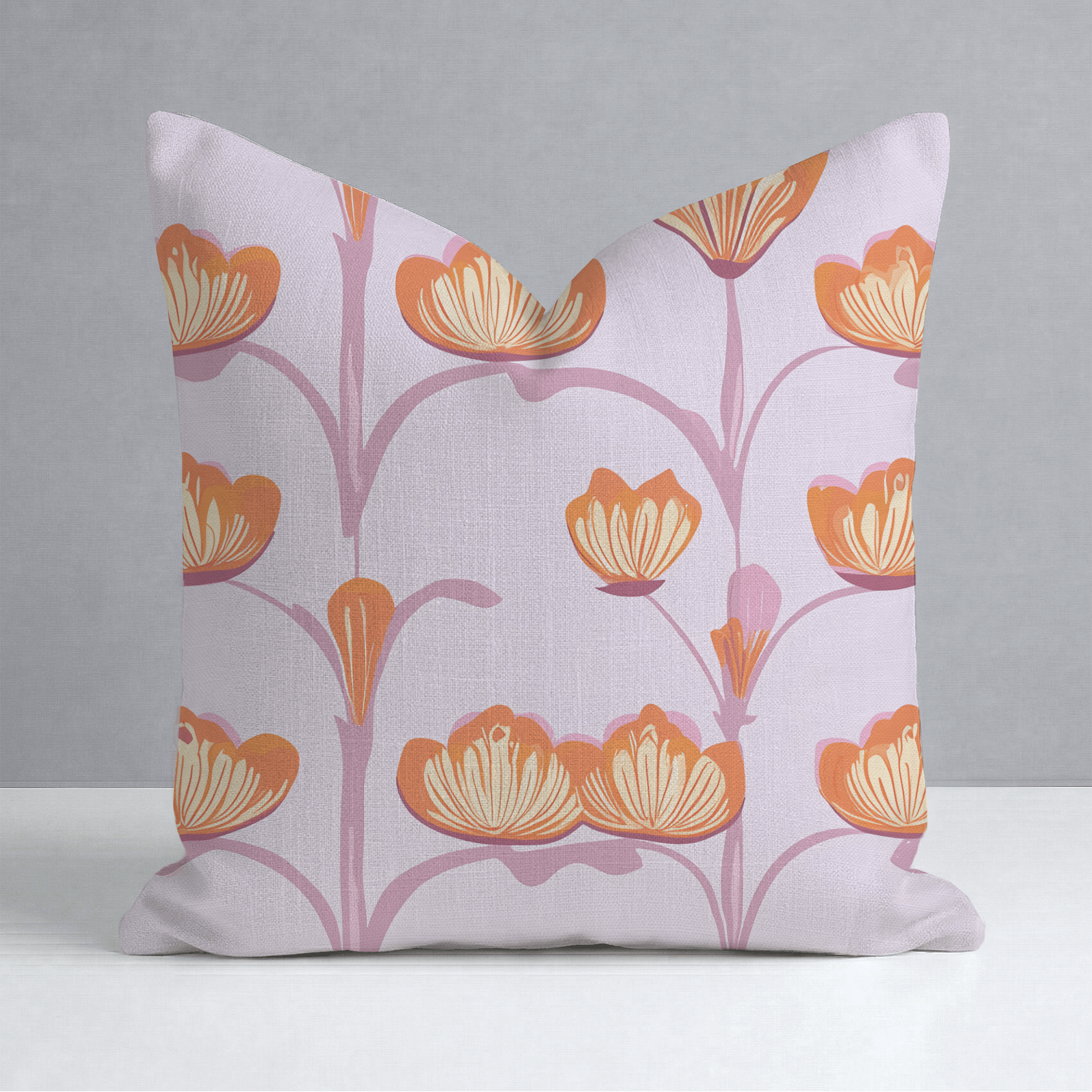 Radiant Vine Throw Pillow - Lemon Park