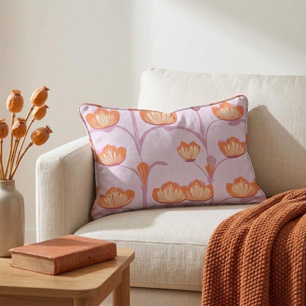 Radiant Vine Throw Pillow - Lemon Park