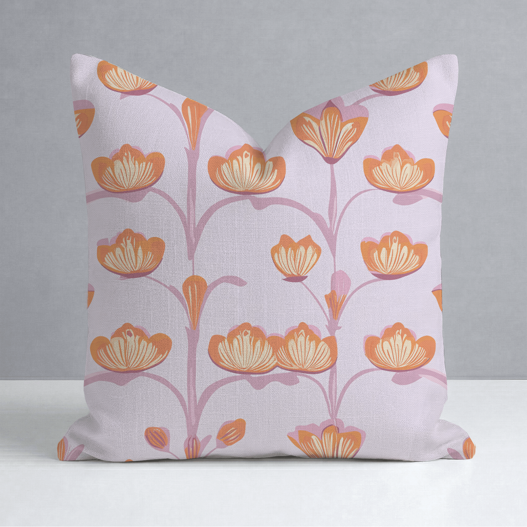 Radiant Vine Throw Pillow - Lemon Park