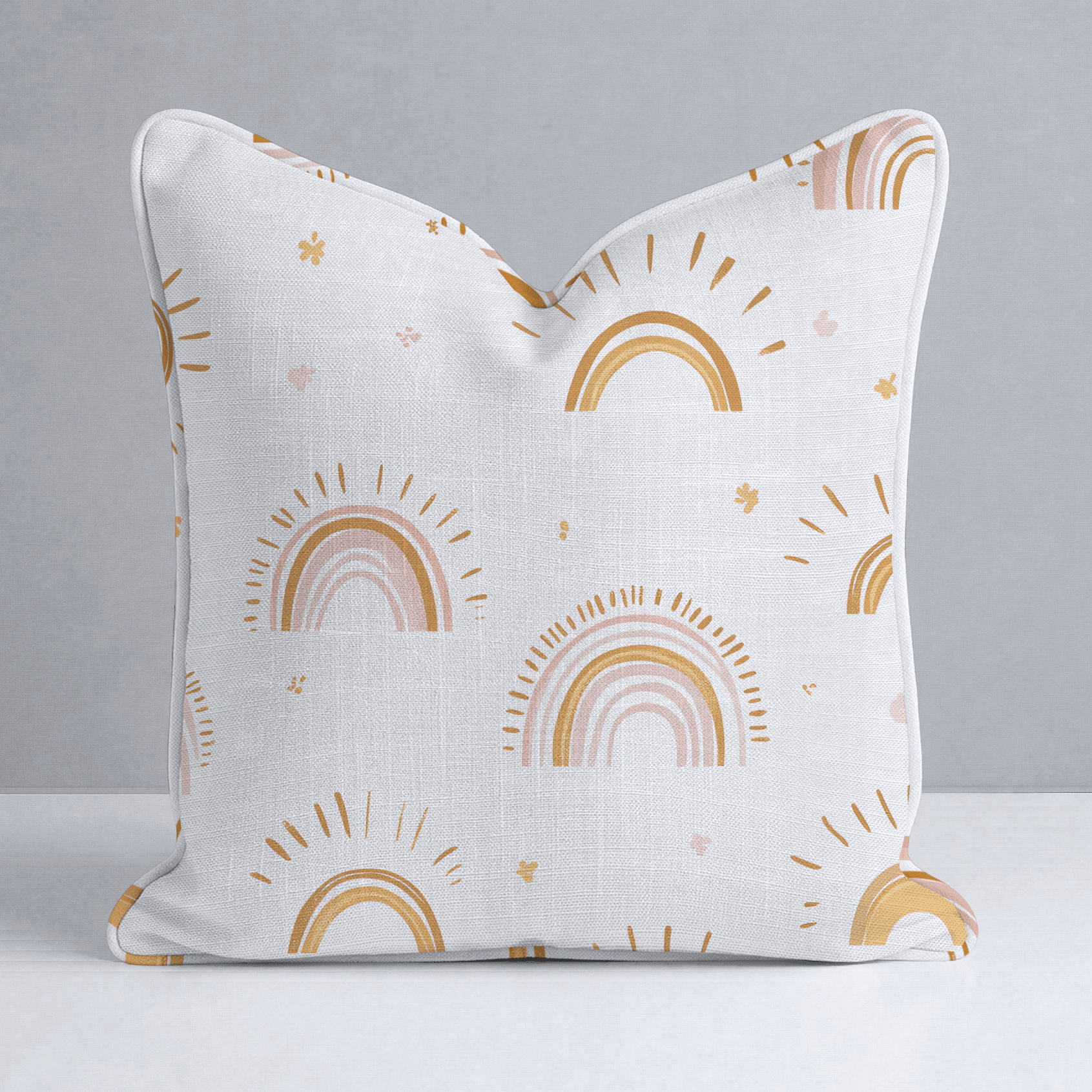 Rainbow Wishes Throw Pillow - Lemon Park