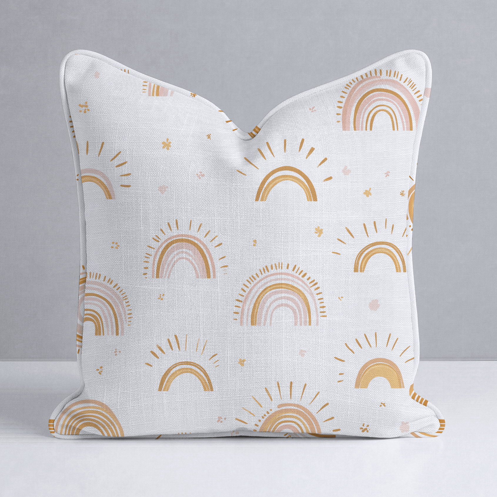 Rainbow Wishes Throw Pillow - Lemon Park