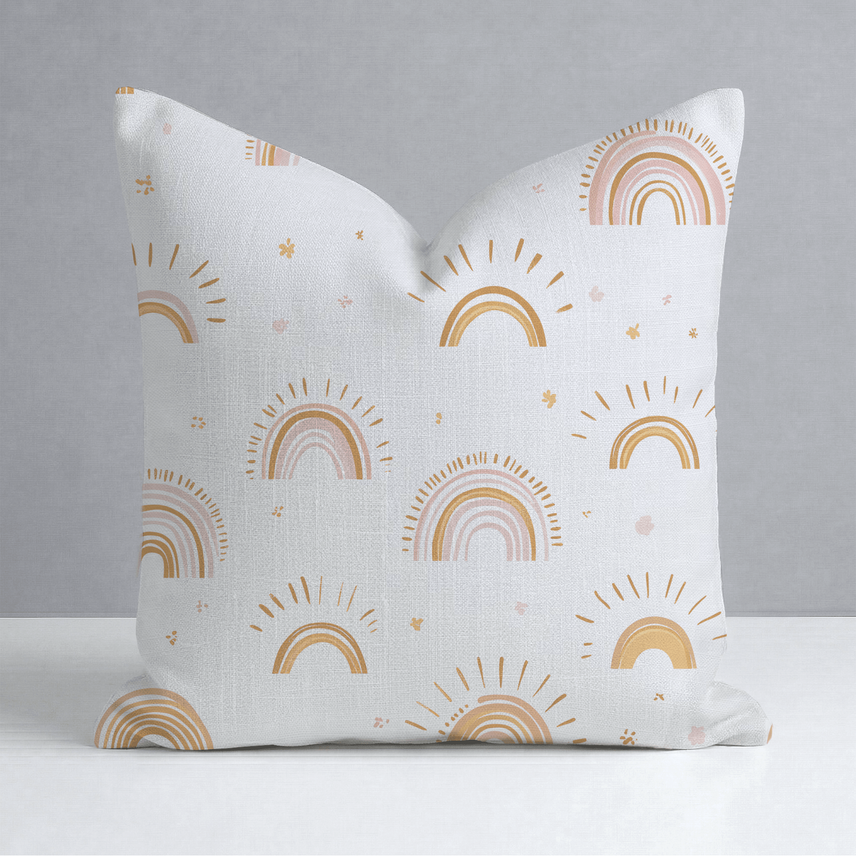 Rainbow Wishes Throw Pillow - Lemon Park