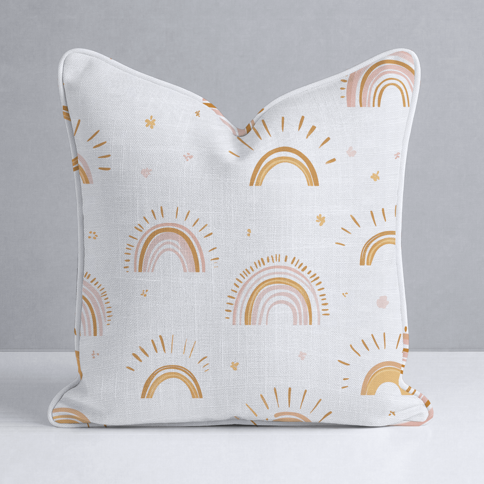 Rainbow Wishes Throw Pillow - Lemon Park