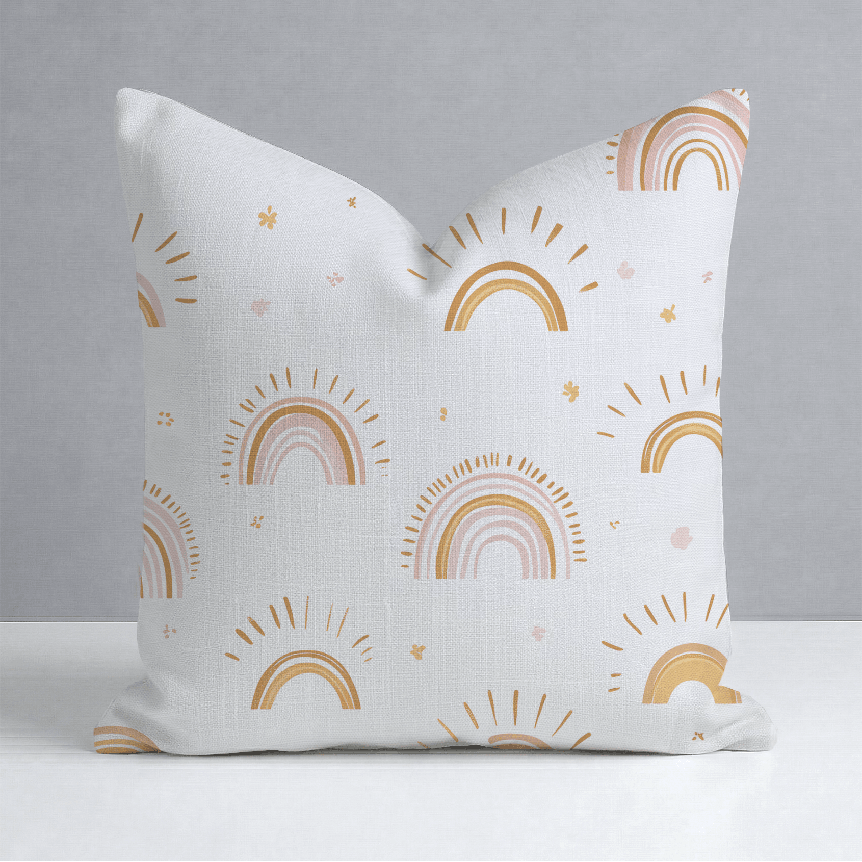 Rainbow Wishes Throw Pillow - Lemon Park