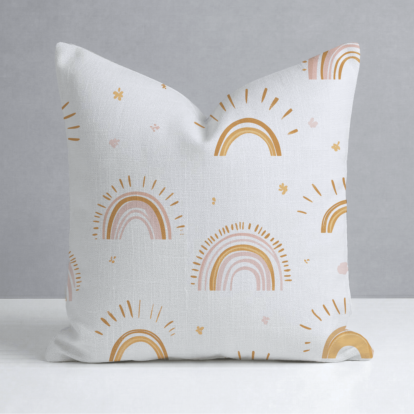 Rainbow Wishes Throw Pillow - Lemon Park
