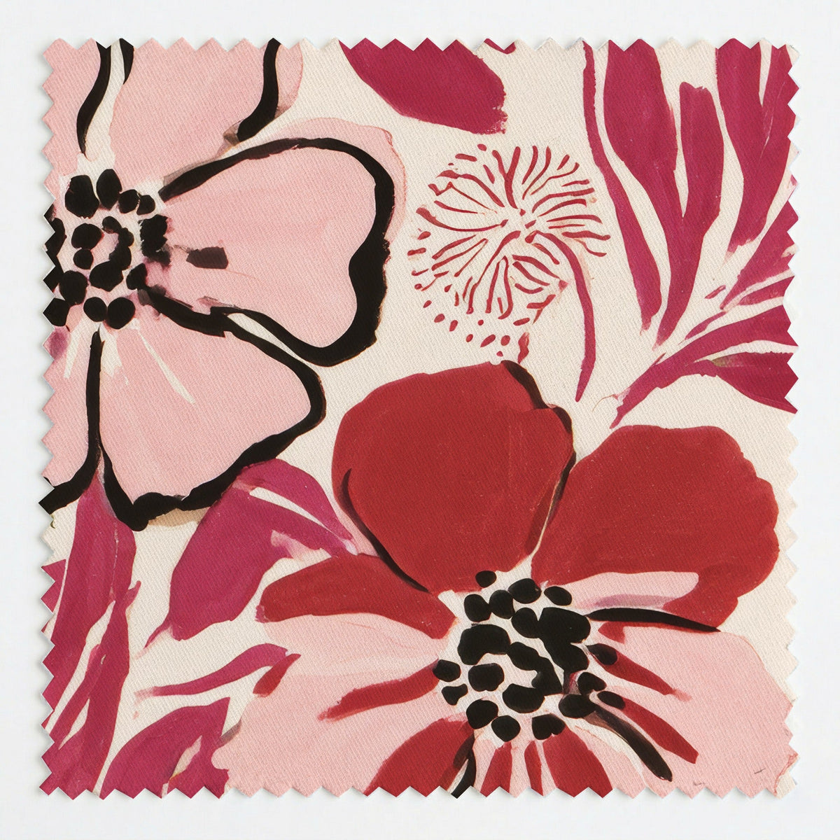 Raspberry Blooms - Fabric - Lemon Park