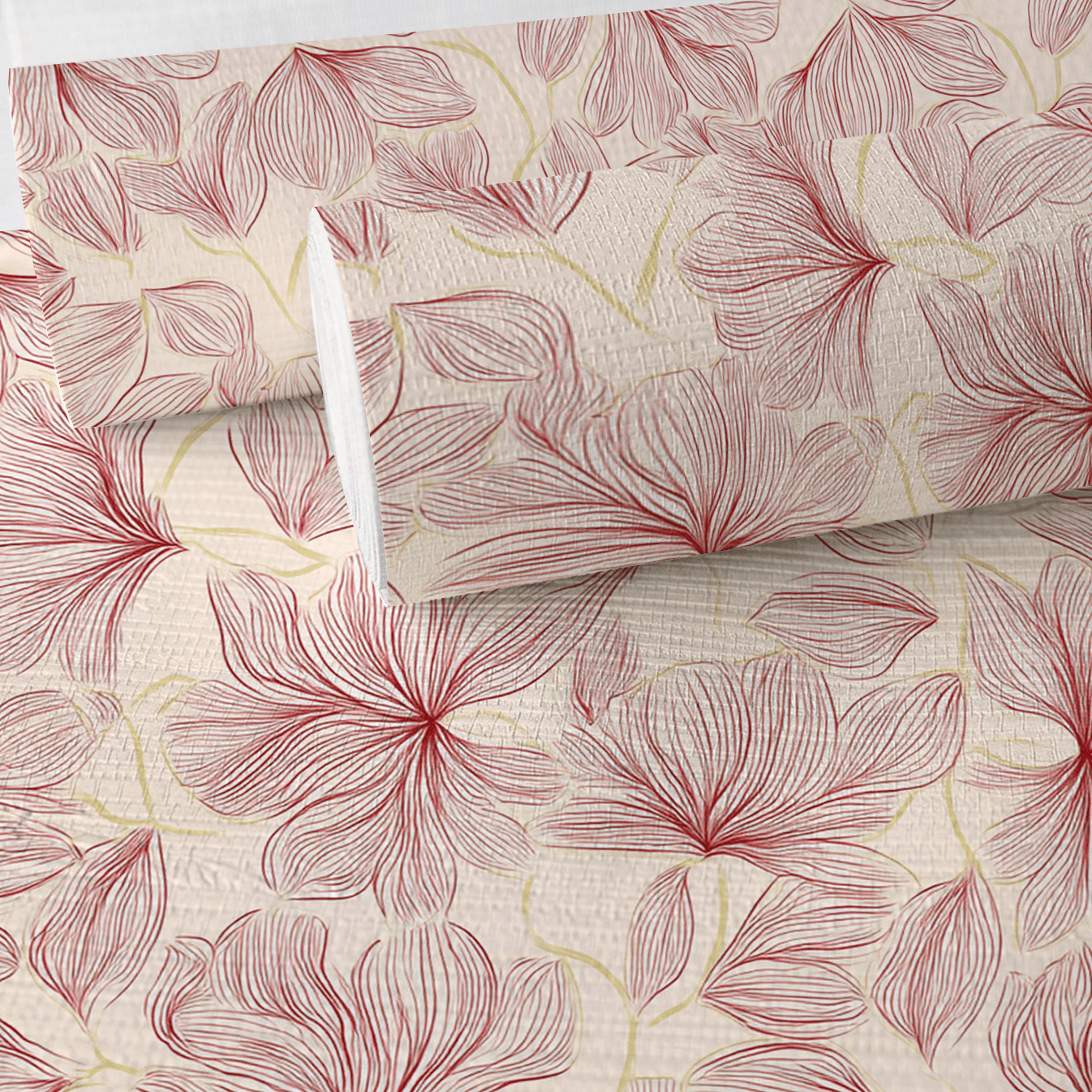 Raspberry Mist Faux Grasscloth Wallpaper - Lemon Park