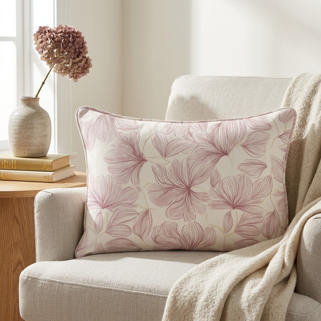 Raspberry Mist Throw Pillow - Lemon Park