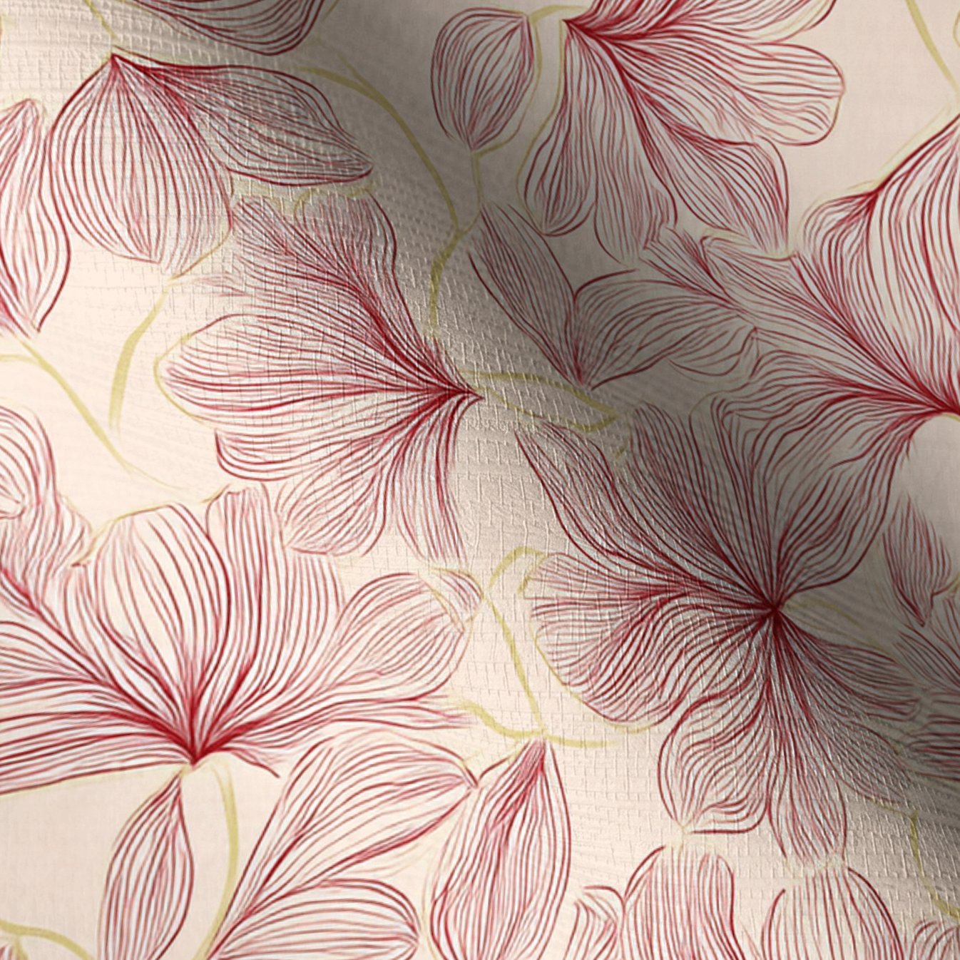 Raspberry Mist Faux Grasscloth Wallpaper