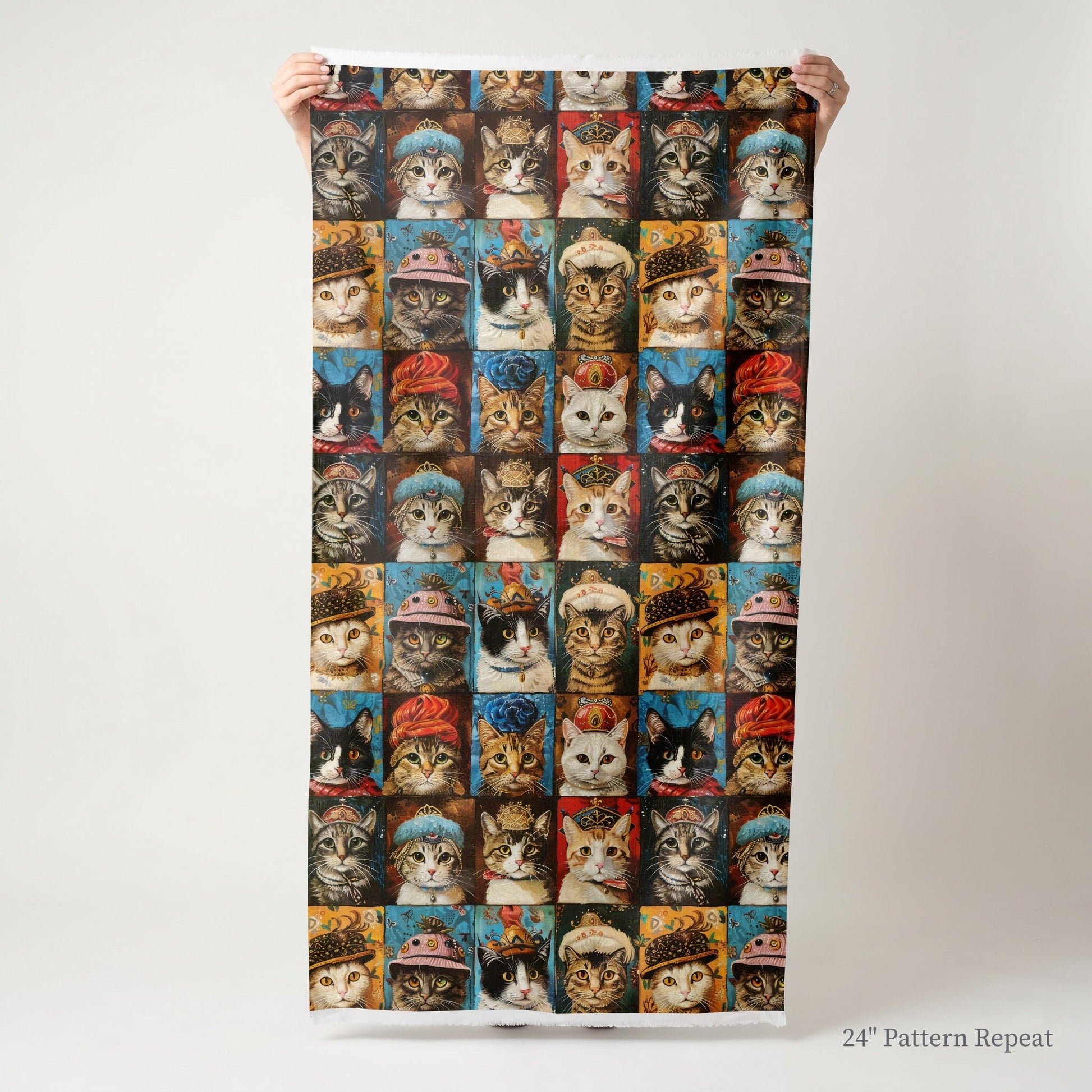 Regal Whiskers - Fabric - Lemon Park