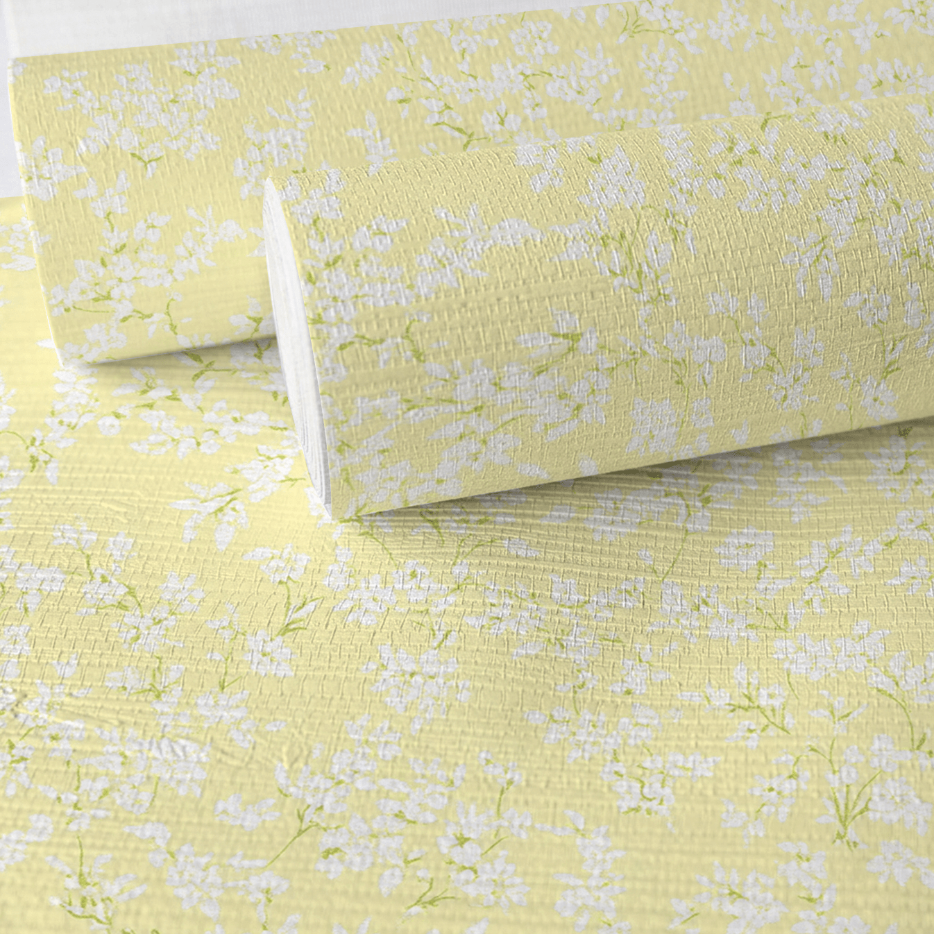 Regan Faux Grasscloth Wallpaper - Lemon Park
