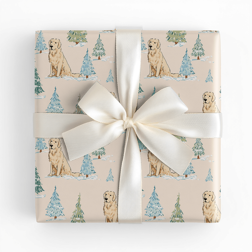 Retriever’s Christmas Tree - Wrapping Paper - Lemon Park