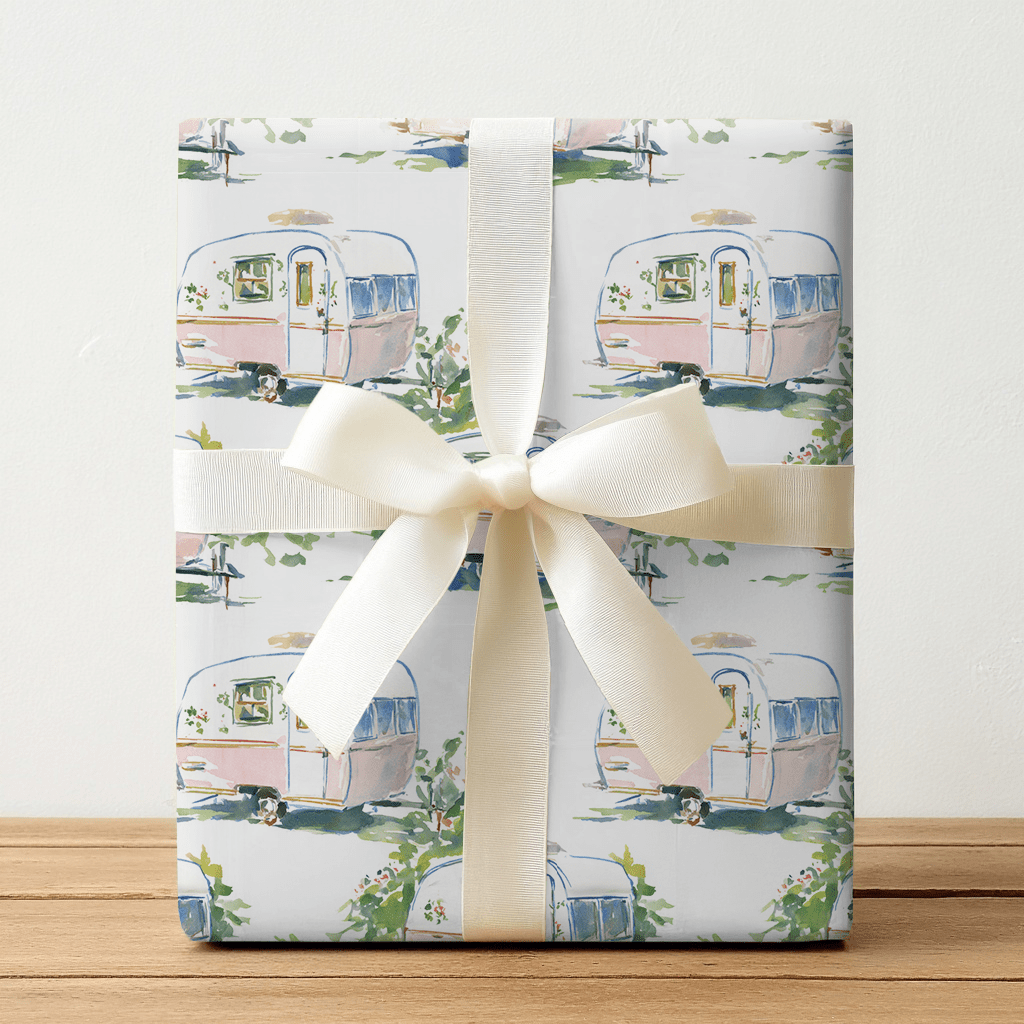 Retro Camper - Wrapping Paper - Lemon Park
