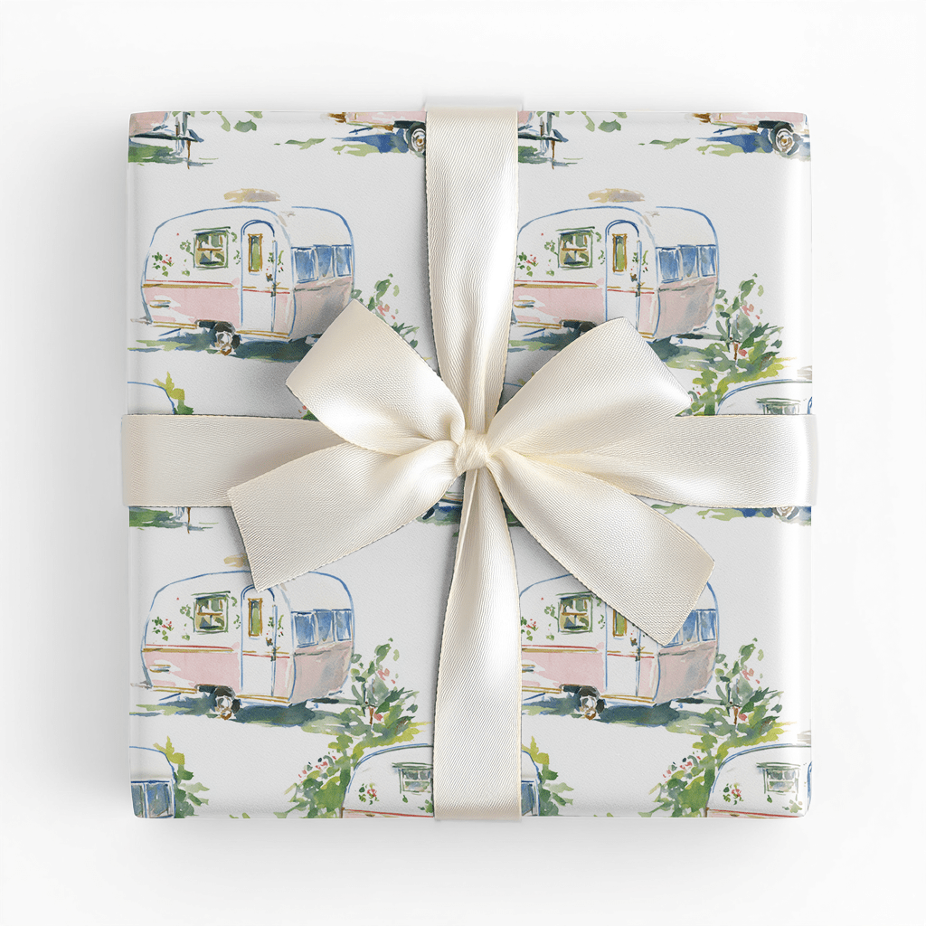 Retro Camper - Wrapping Paper - Lemon Park