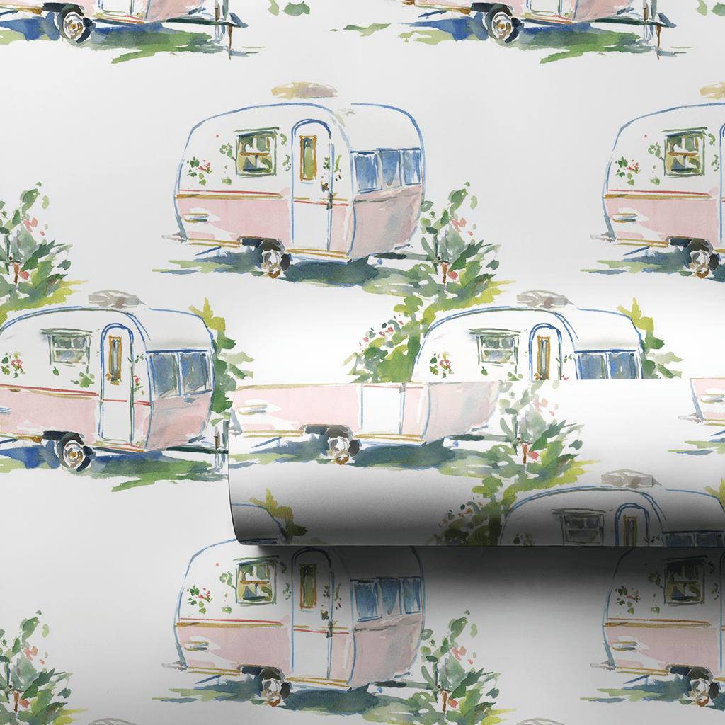 Retro Camper - Wrapping Paper - Lemon Park