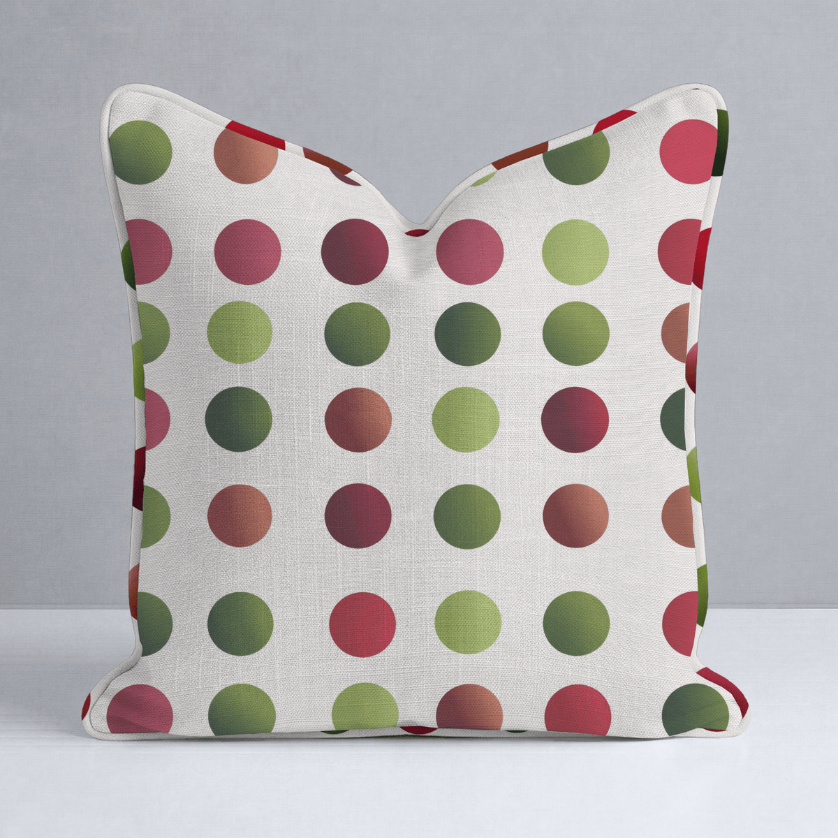 Retro Christmas Dots Throw Pillow - Lemon Park