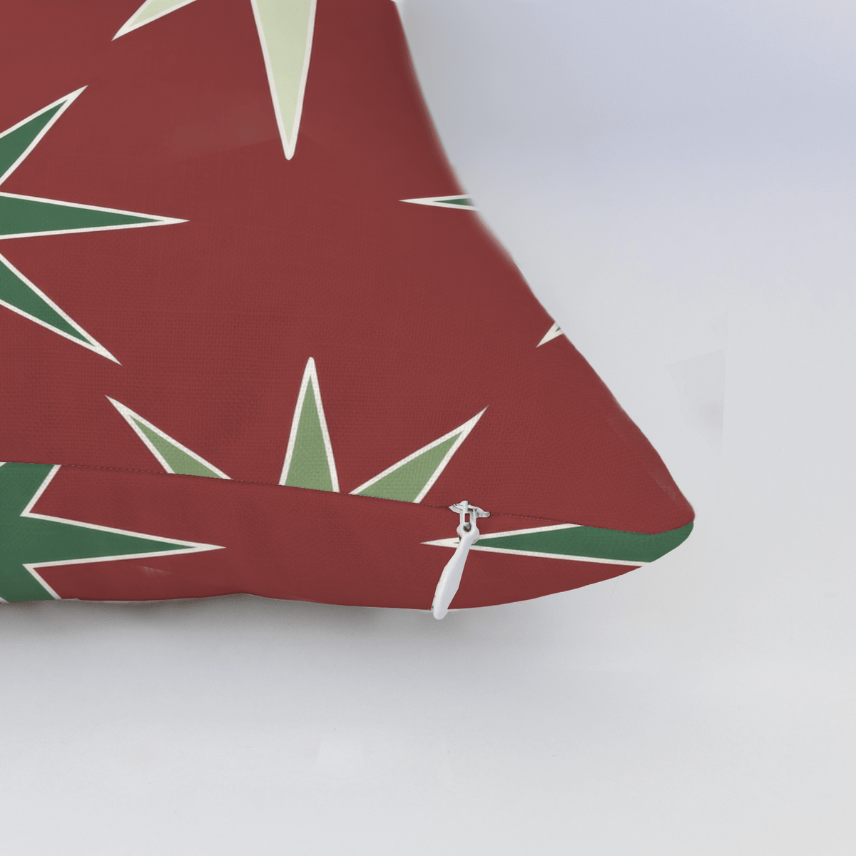 Retro Christmas Starbursts Throw Pillow - Lemon Park