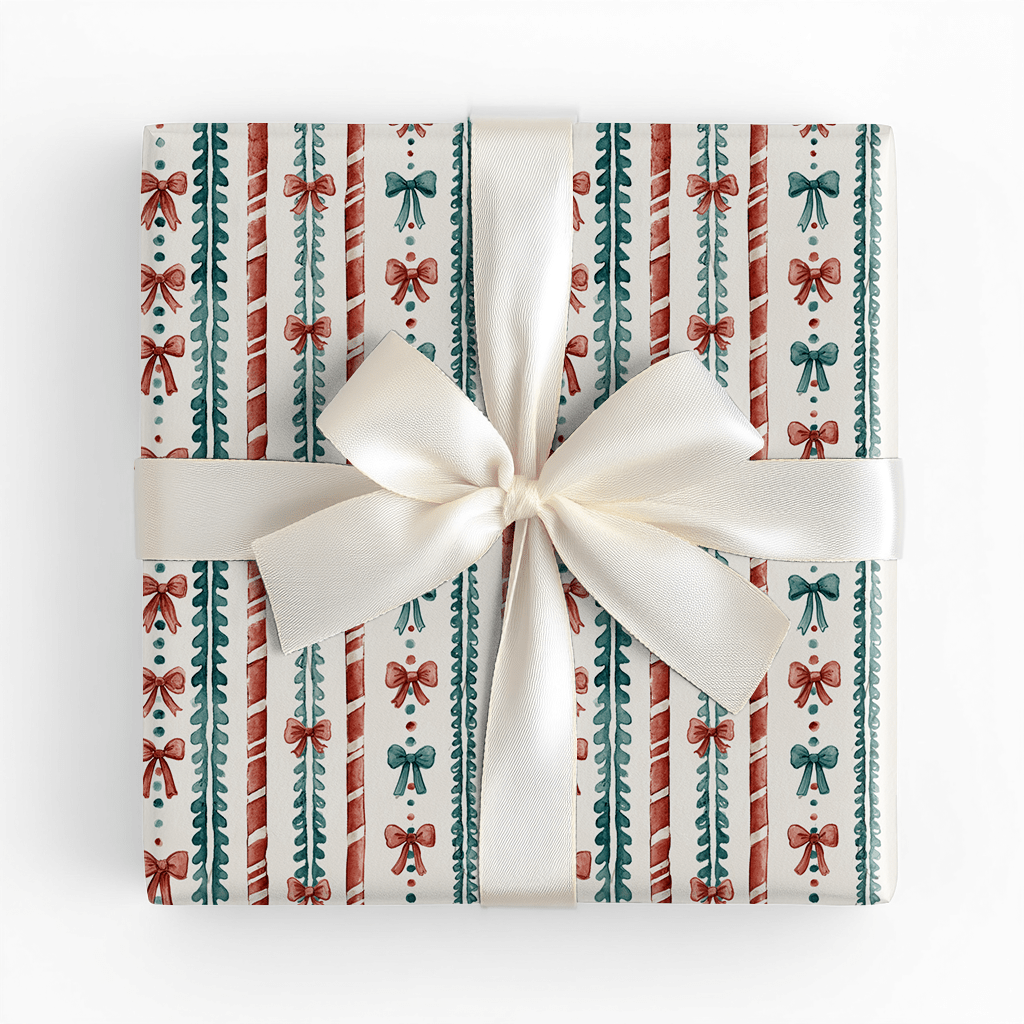 Ribbon & Pine - Wrapping Paper - Lemon Park