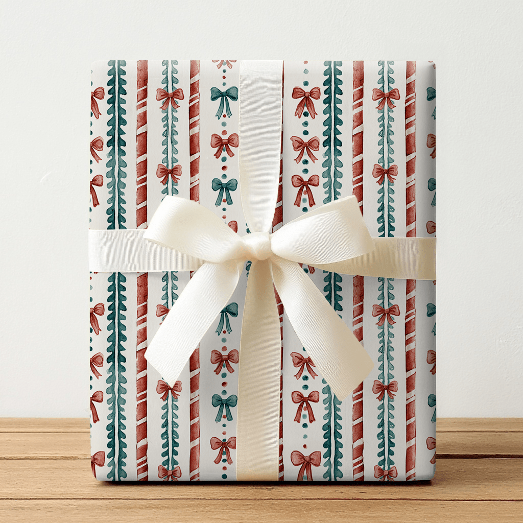 Ribbon & Pine - Wrapping Paper - Lemon Park