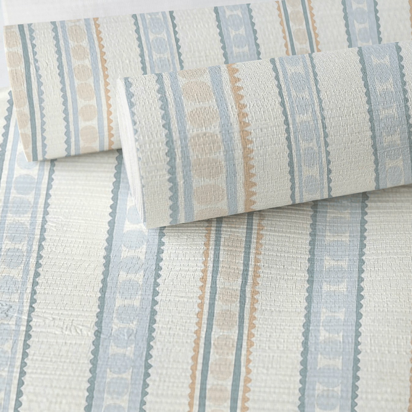 Ribbon Rows Faux Grasscloth Wallpaper - Lemon Park