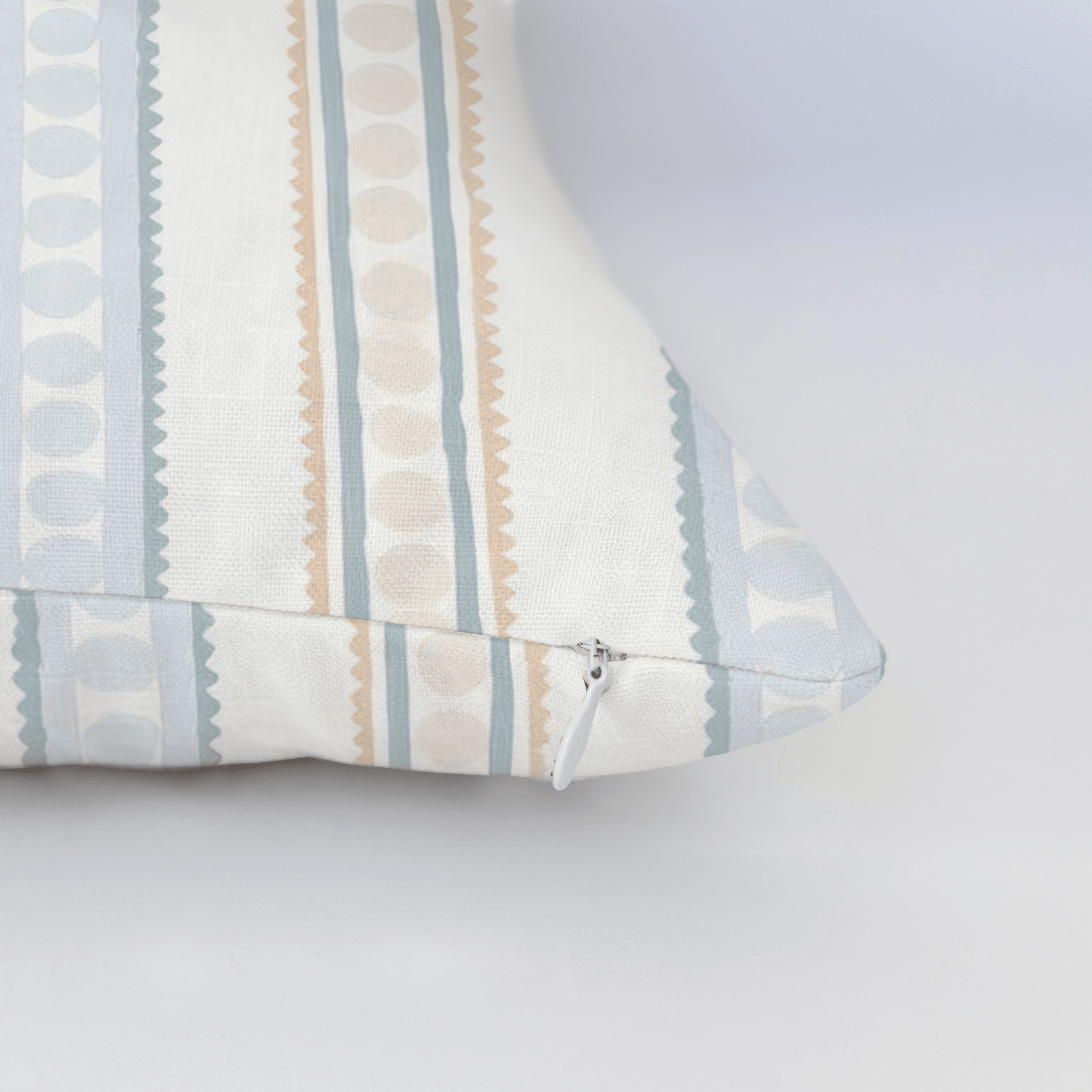 Ribbon Rows Throw Pillow - Lemon Park
