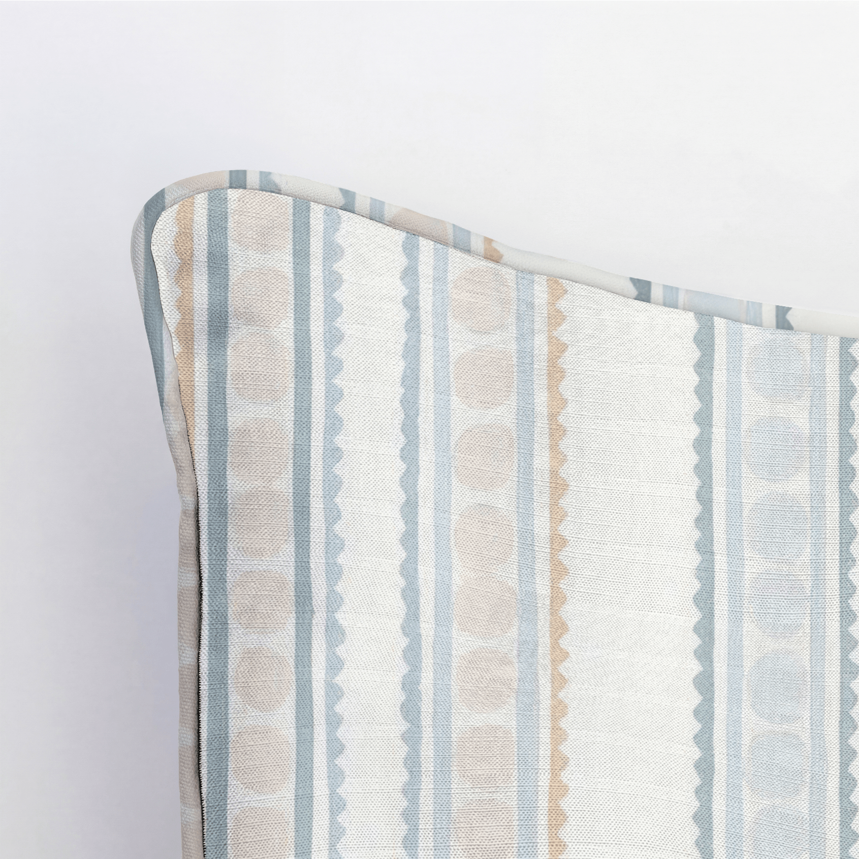 Ribbon Rows Throw Pillow - Lemon Park