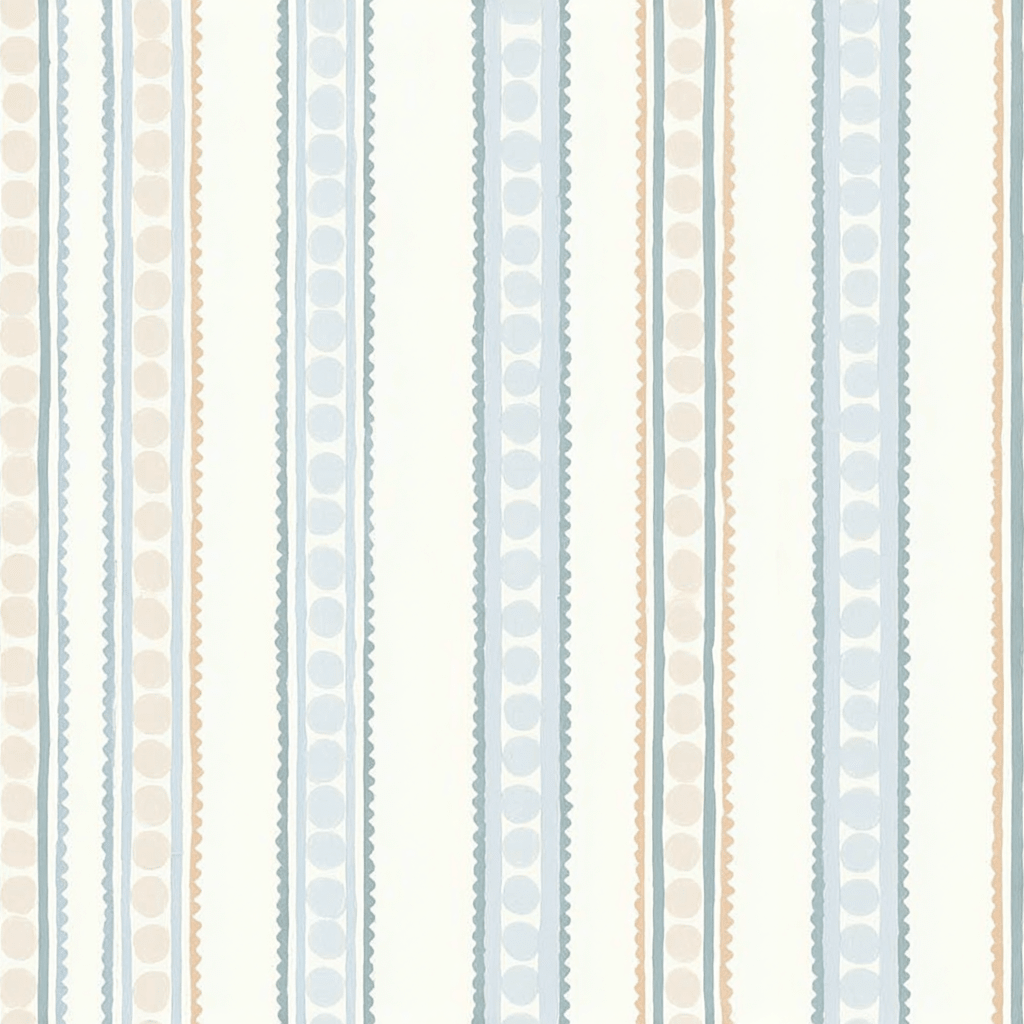 Ribbon Rows Wallpaper - Lemon Park
