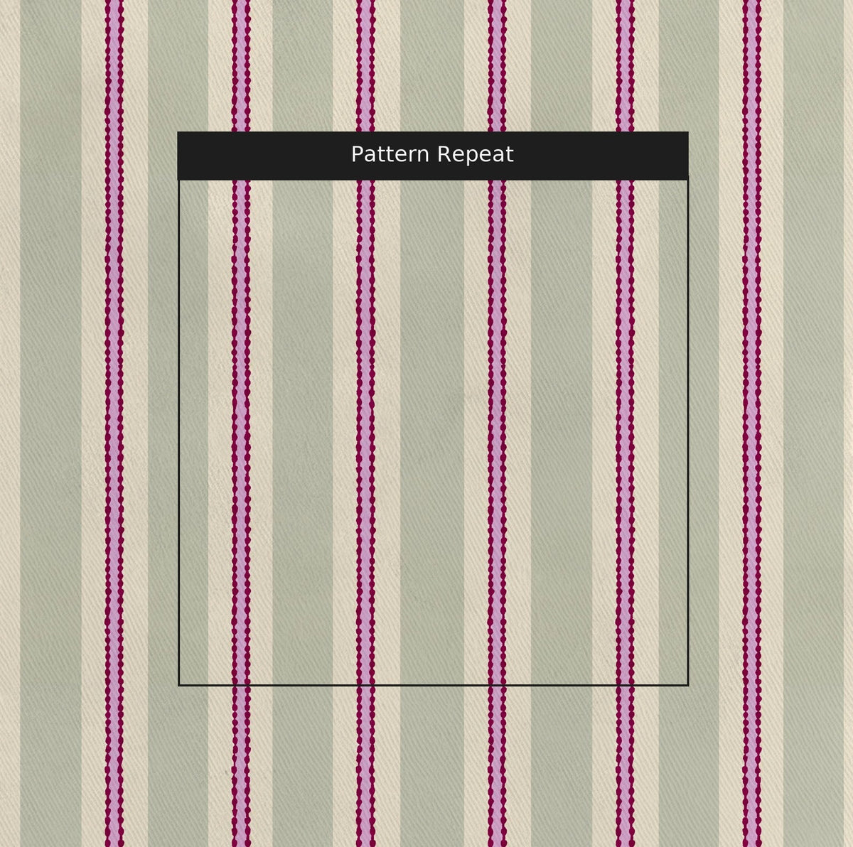Rickrack Lane Stripe - Fabric - Lemon Park