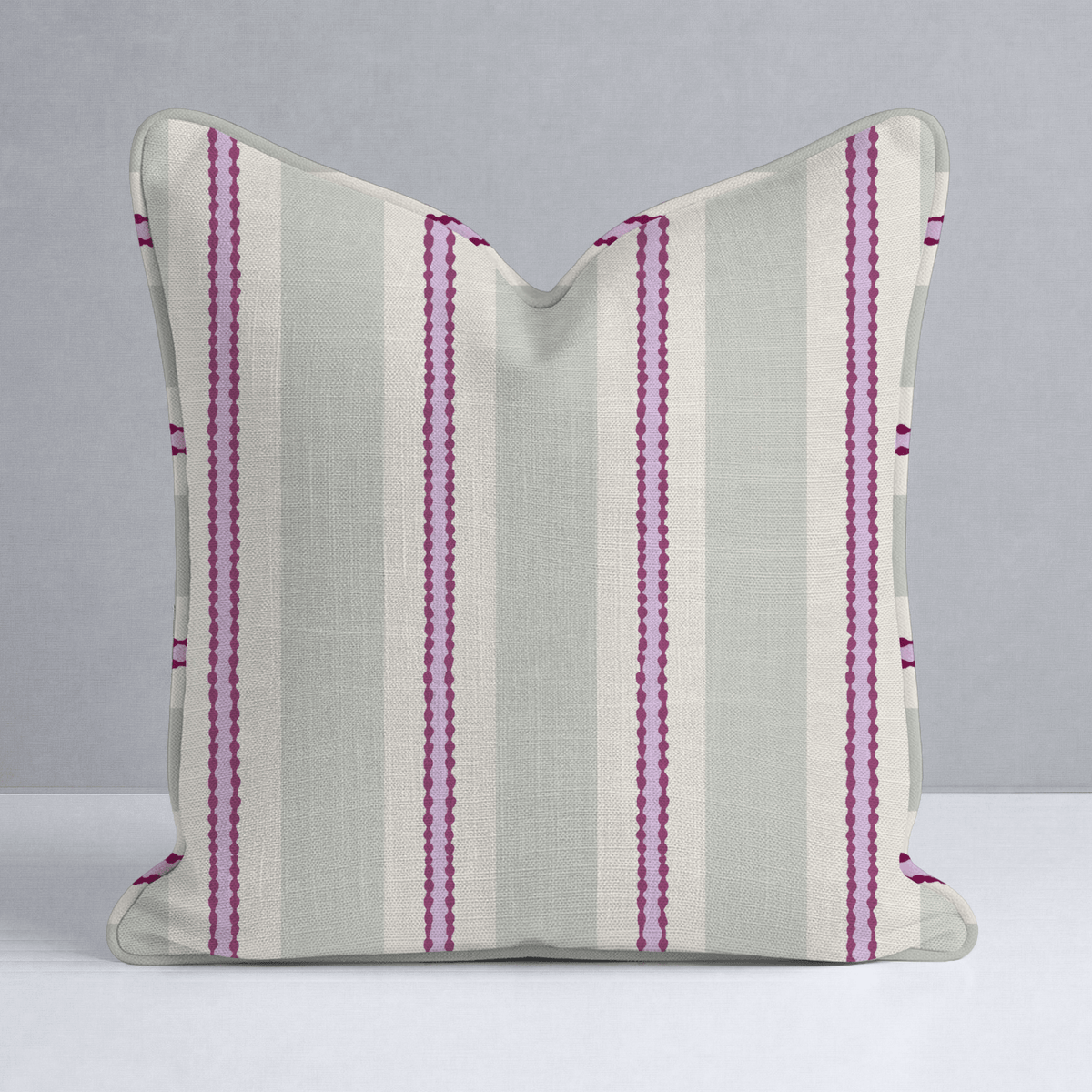 Rickrack Lane Stripe Throw Pillow - Lemon Park